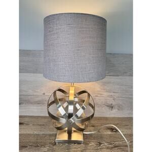 Robert Abbey Lucy Orbit Table Lamp Brushed Nickel Finish 23” with Shade